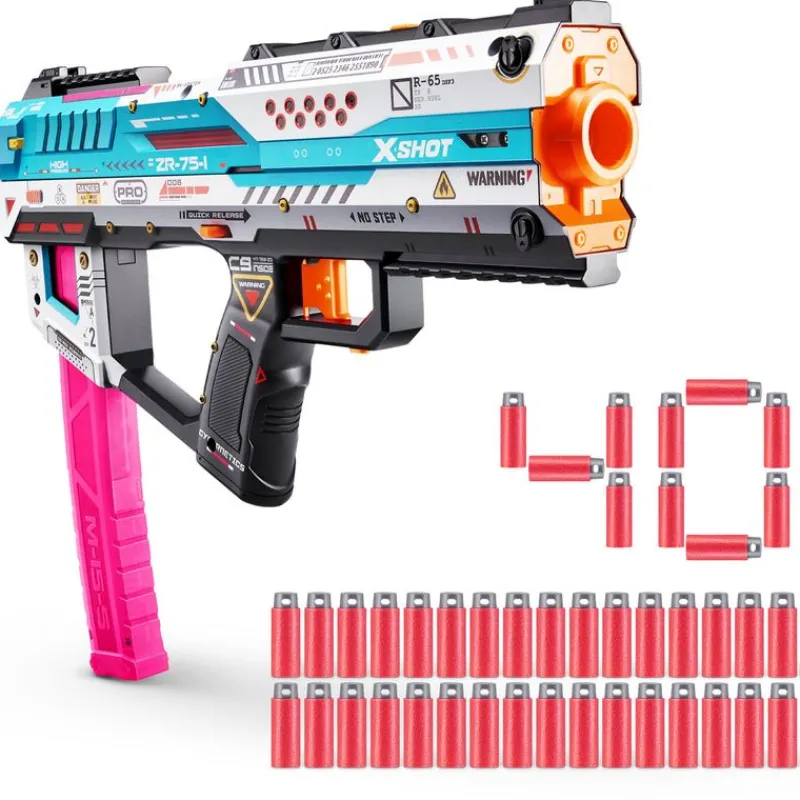 ZURU Juegos Y Juguetes De Imitación|X-Shot Skins Lanzador Performance Fury-X con 40 Dardos