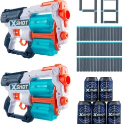 ZURU XSHOT Xcess Pack Doble Pistolas- Juegos Y Juguetes De Imitación