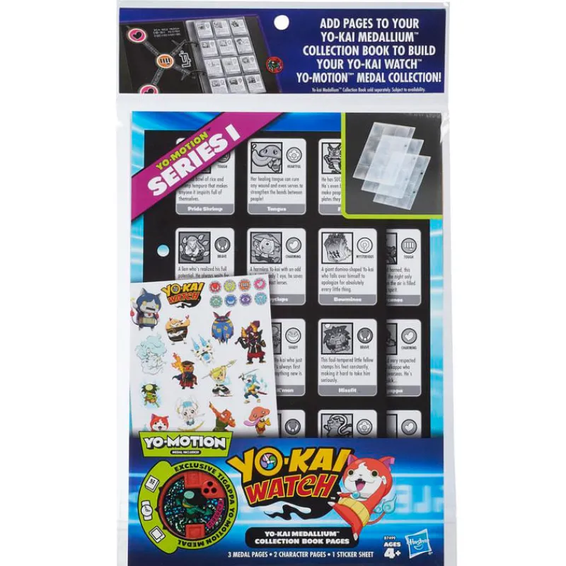 HASBRO Yo-Kai Watch Páginas Coleccionables para Álbum- Manualidades