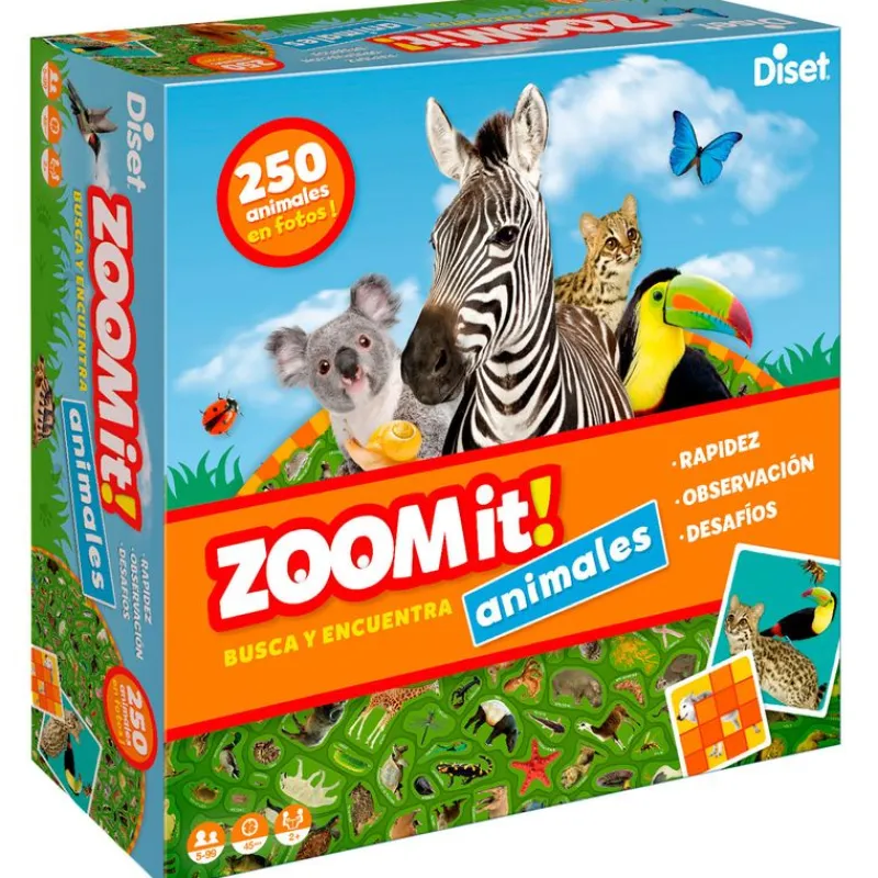 DISET Zoom It! Juego Mesa- Juegos Y Juguetes Educativos